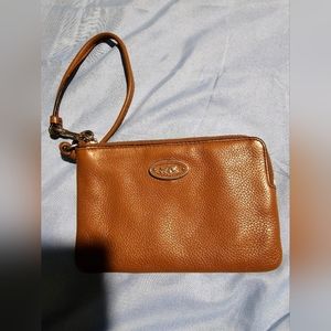 Coach leather Wristlet
